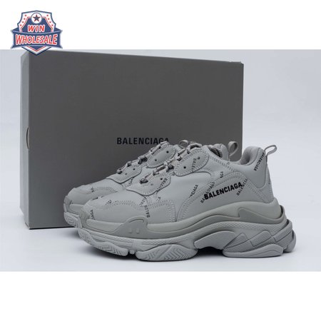 Balenciaga Triple S Allover Logo Gray SIZE: 35-45