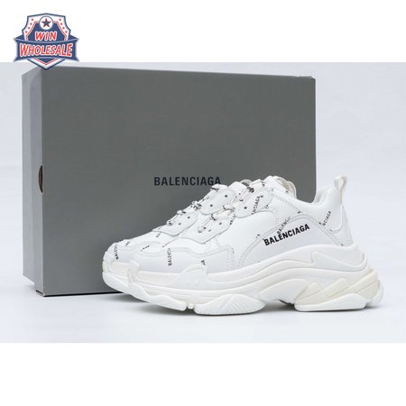 Balenciaga Triple S Allover Logo White (W) SIZE: 35-45
