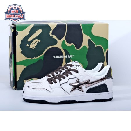 Bape Sk8 Sta White Silver 40-45