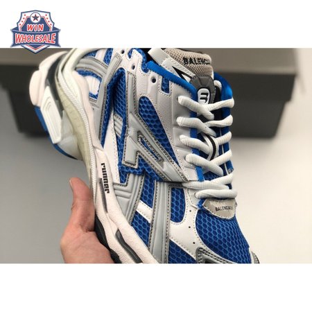 Balenciaga Runner mesh and faux-leather trainers in blue:36-46