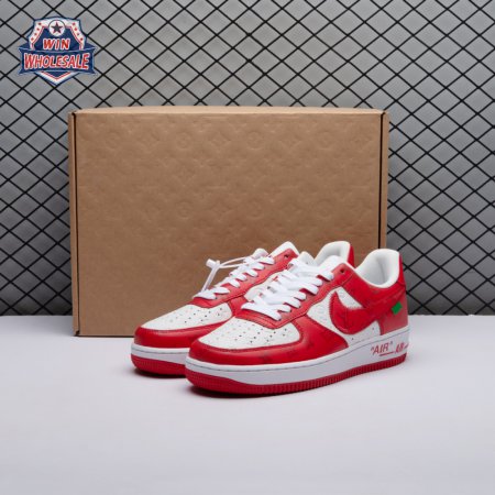 Nike Air Force 1 Low By Virgil Abloh White Red Men's