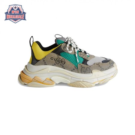 Gucci x Balenciaga The Hacker Project Triple S Beige Green Yellow 35-45