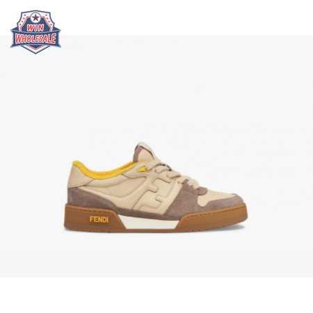 Fendidi Match Ladies Beige Suede Low Top Shoes 35-45