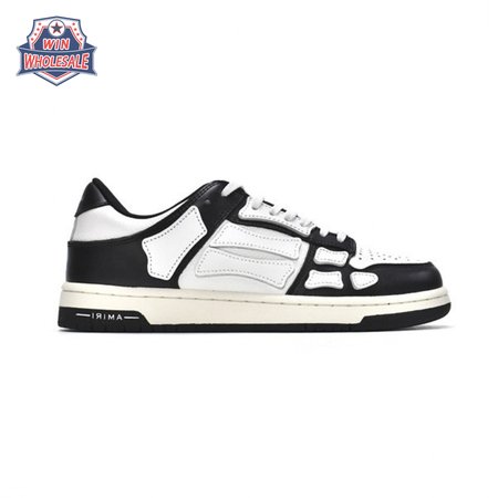 AMIRI Skel Top Low White Black 40-46