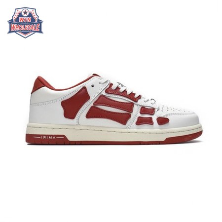 AMIRI Skel Top Low Whtie Red 40-46