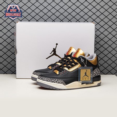 Air Jordan 3 Black Gold Men's