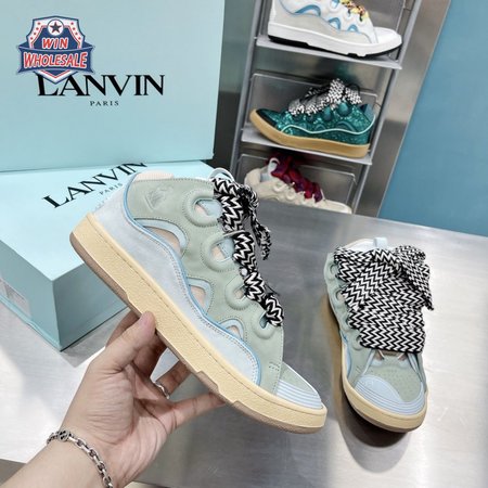 LANVIN Curb sneakers pale blue DRA2-A2121 35-45
