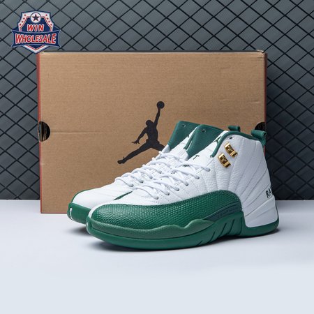 Air Jordan 12 White Green Men's