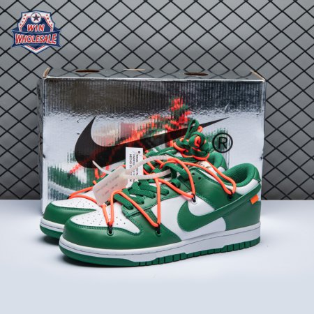 Off-White x Dunk Low 'Pine Green' Unisex