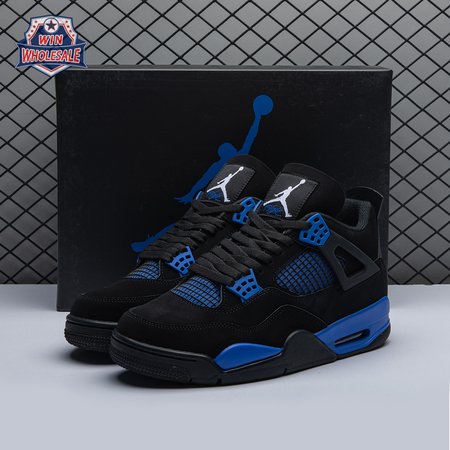 Jordan 4 Retro Black Blue Men's