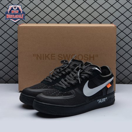 Nike Air Force 1 Low Off-White Black White AO4606 001 Unisex