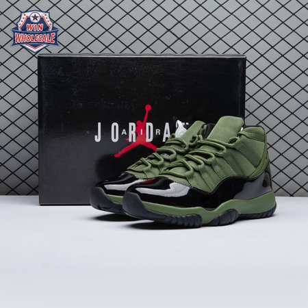 Air Jordan 11 Retro Army Green Black CT8012 300 Men's