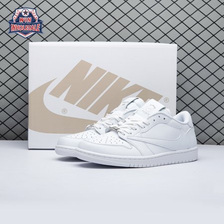 Travis Scott x Air Jordan 1 Low Triple White DM7866 292 Unisex