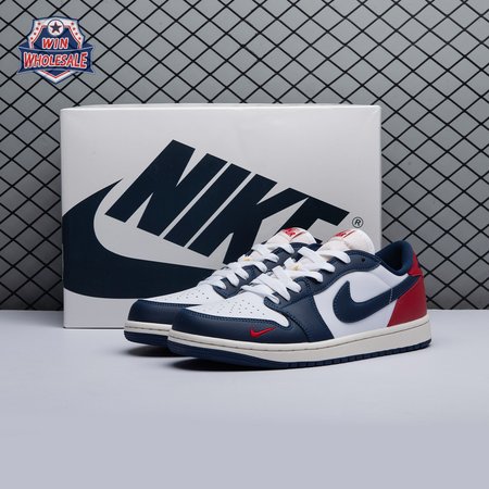 Air Jordan 1 Low OG 'Gym Red & Midnight Navy' HQ2993-100 Unisex