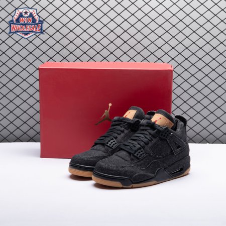 Jordan 4 Retro Levi's Black Men's