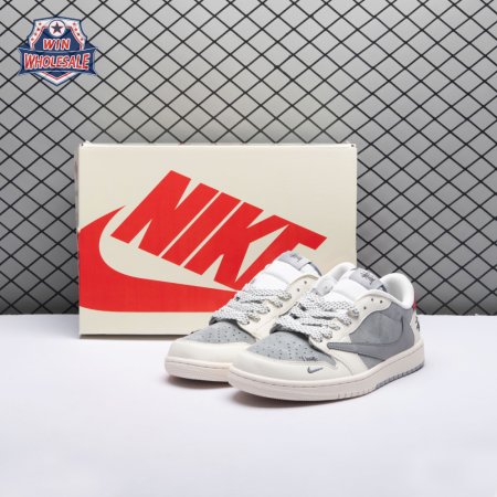 Travis Scott x Fragment Design x Jordan Air Jordan 1 Low OG SP SJ2068-130 Unisex