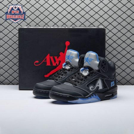 Awake NY x Air Jordan 5 "Black/Racer Blue" DV4982-004 Unisex