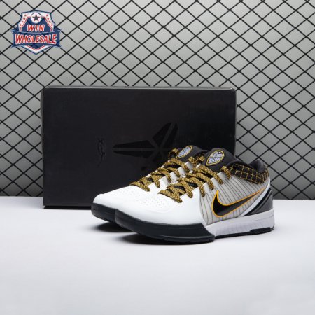 Nike Kobe 4 Protro White Black Del Sol AV6339-101 Men's