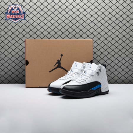 Jordan 12 Black White Blue Men's