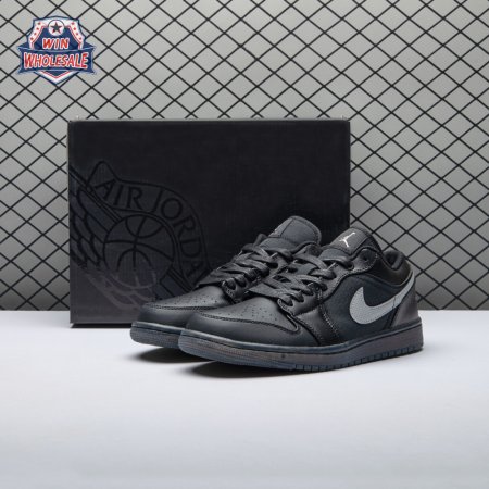 Jordan 1 Low Black White Dark Smoke Grey Unisex