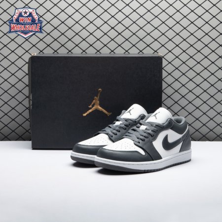 Jordan 1 Low Grey White 553558-044 Unisex