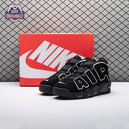 Nike Air More Uptempo Black White 414962-002 Unisex