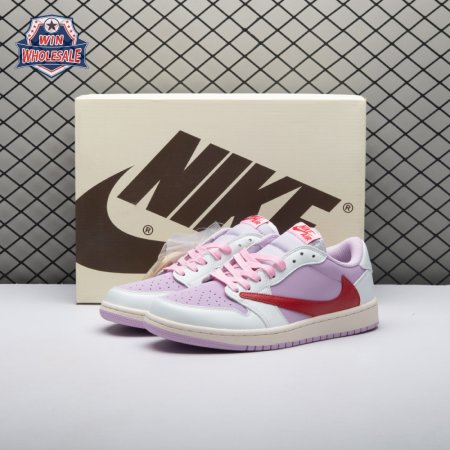 Travis Scott x Air Jordan 1 Low White Pink DM7866-106 Unisex