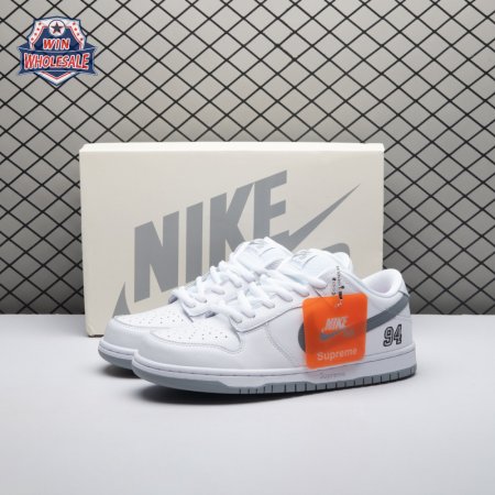 Nike SB Dunk Low 94 White Metallic Silver HQ8487-100 Unisex