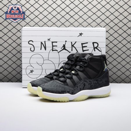 Jordan 11 Retro Black Barely Volt IB1378-001 Unisex