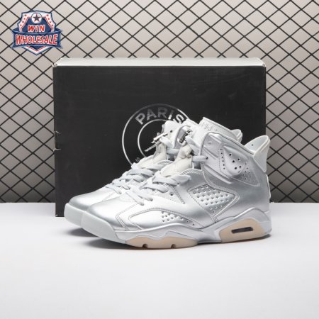 Jordan 6 Retro PSG Paris Saint-Germain Silver IQ5135-001 Men's